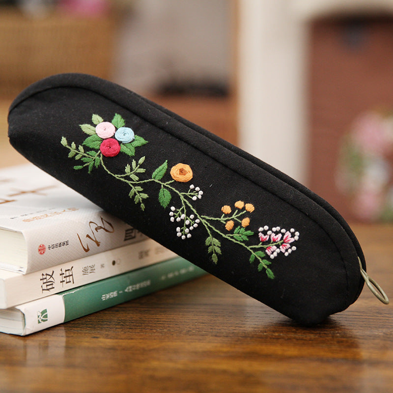 Hand Embroidery Pencil Case