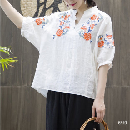 Ethnic embroidery top