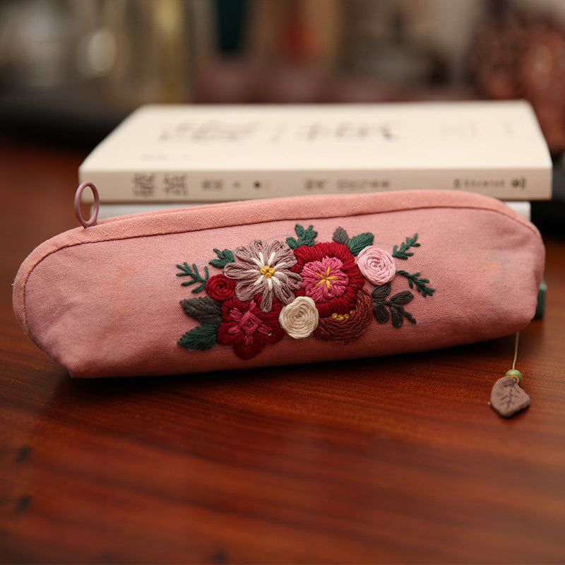 Hand Embroidery Pencil Case