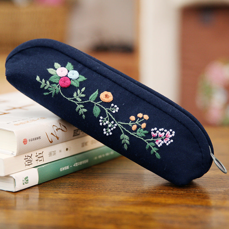 Hand Embroidery Pencil Case