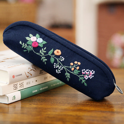 Hand Embroidery Pencil Case